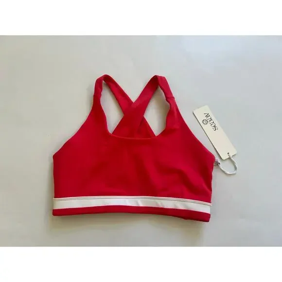 NWT Lot of 2 Seaav Pink Crossback Sports Bras Women Size Small Athletisure